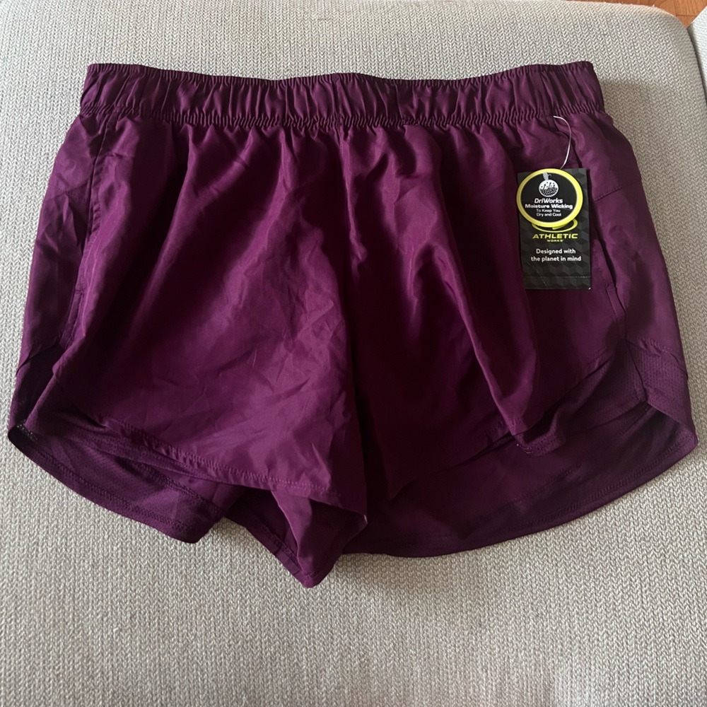 Athletic Works brand new purple work out shorts